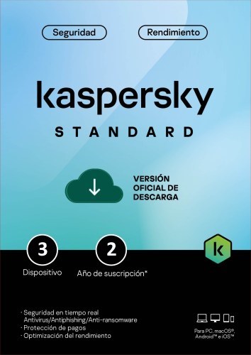 Kaspersky Standard Para 3 PCs por 2 Años